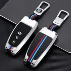 Чехол из цинкового сплава для автомобильного ключа с дистанционным управлением, оболочка, оболочка для Ford Fusion Mustang Explorer F150 Edge Mondeo MK5 Focus MK4 2019 2020 2021