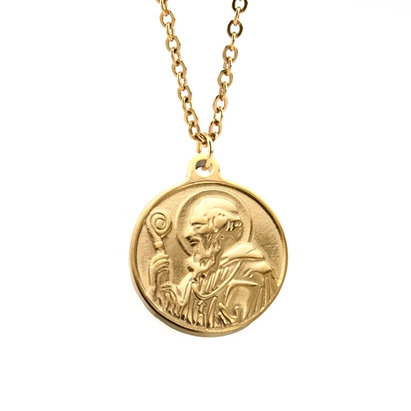 Женское Ожерелье серебряного цвета с подвеской из нержавеющей стали | Ожерелья