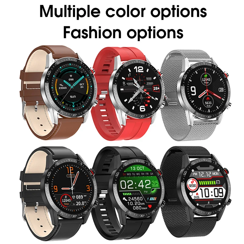 

L13 1.3" Round Display Smart Watch Bluetoth Calls ECG PPG Smartwatch Heart Rate Blood Pressure IP68 Waterproof Fitness Tracker