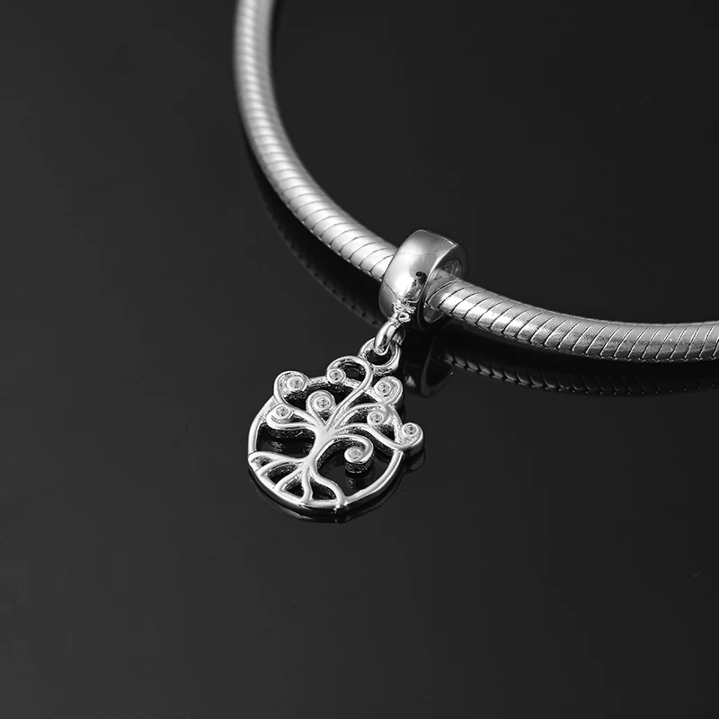 Лидер продаж бусины из стерлингового серебра 925 пробы сделай сам с семейным