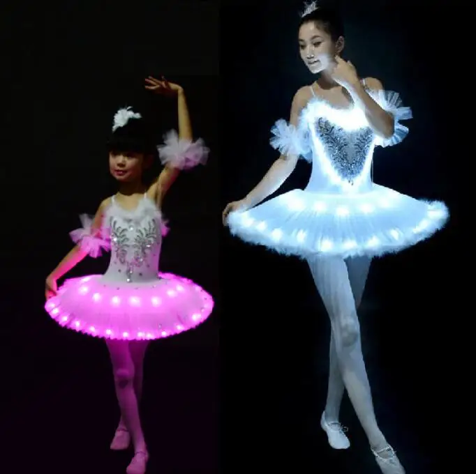 Профессиональная балетная пачка светодиодный Лебединое озеро для взрослых