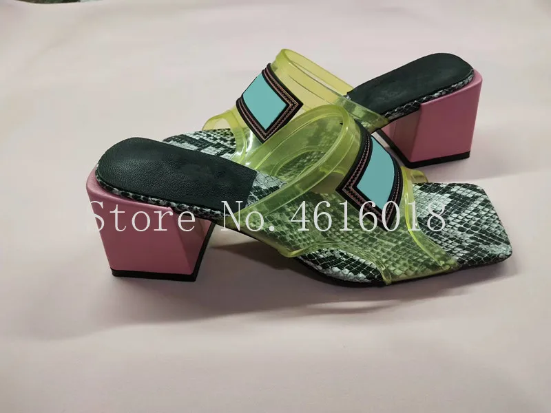 low heel yellow Женские шлепанцы; прозрачные сандалии; шлепанцы; Дизайнерская обувь на высоком каблуке; женские сандалии из пвх; шлепанцы без задника; Роскошная Брендовая женская обувь - Цвет: low heel yellow