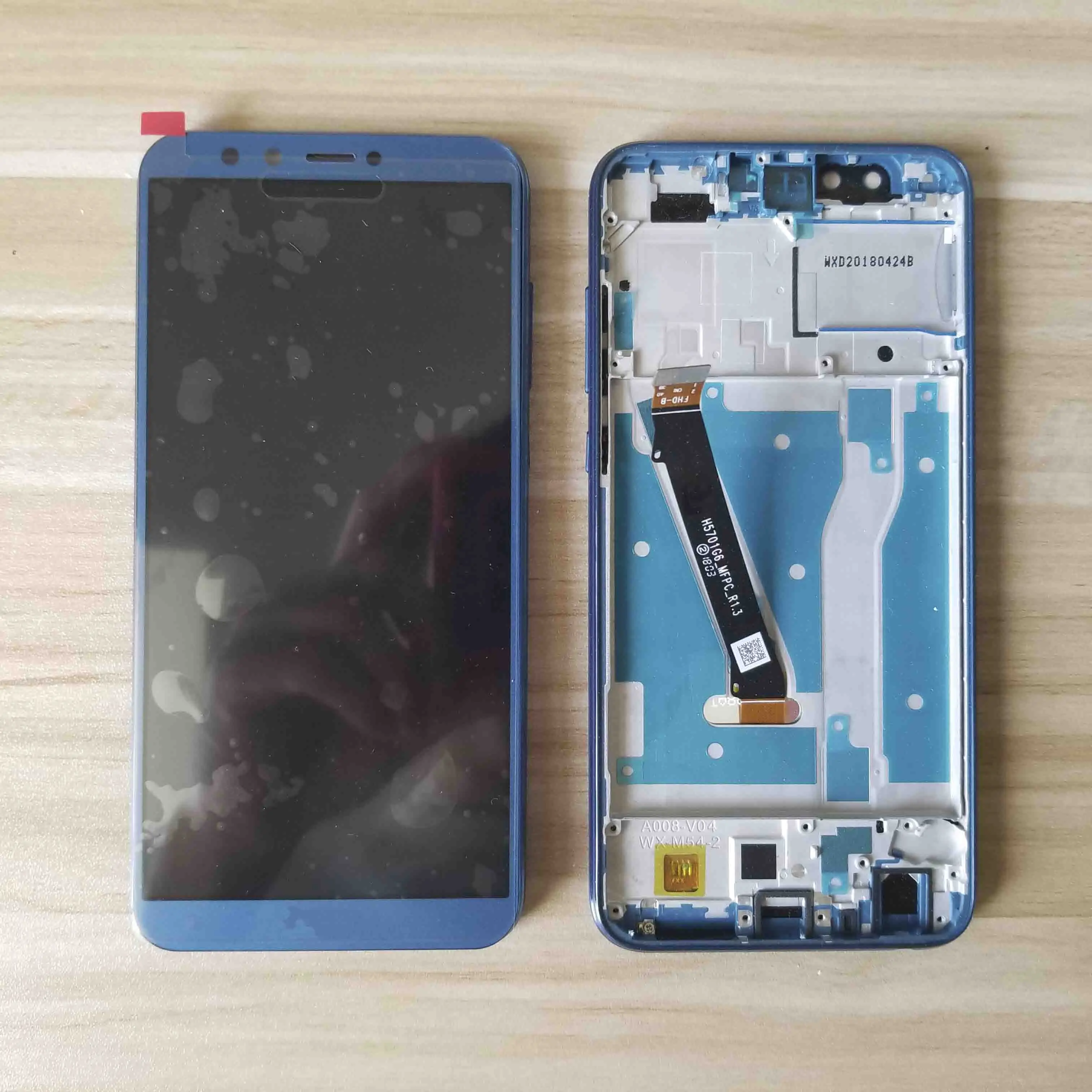 Blue With Frame 5,6" для huawei Honor 9 Lite LLD-AL00 LLD-AL10 LLD-TL10 LLD-L31 ЖК-дисплей Дисплей кодирующий преобразователь сенсорного экрана в сборе - Цвет: Blue With Frame