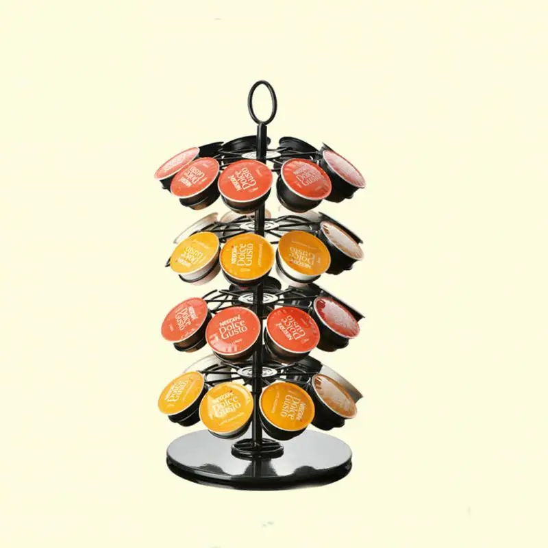 Металлический держатель для кофейных капсул вращающаяся стойка железное