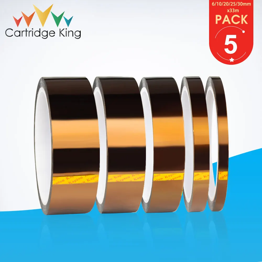 

Термостойкая клейкая лента, высокотемпературная Антистатическая пленка, 5PK 33 м