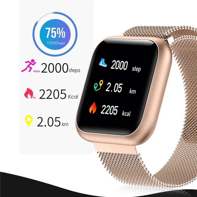 Умные часы F11 ECG PPG спортивные с цветным полноэкранным сенсорным экраном для