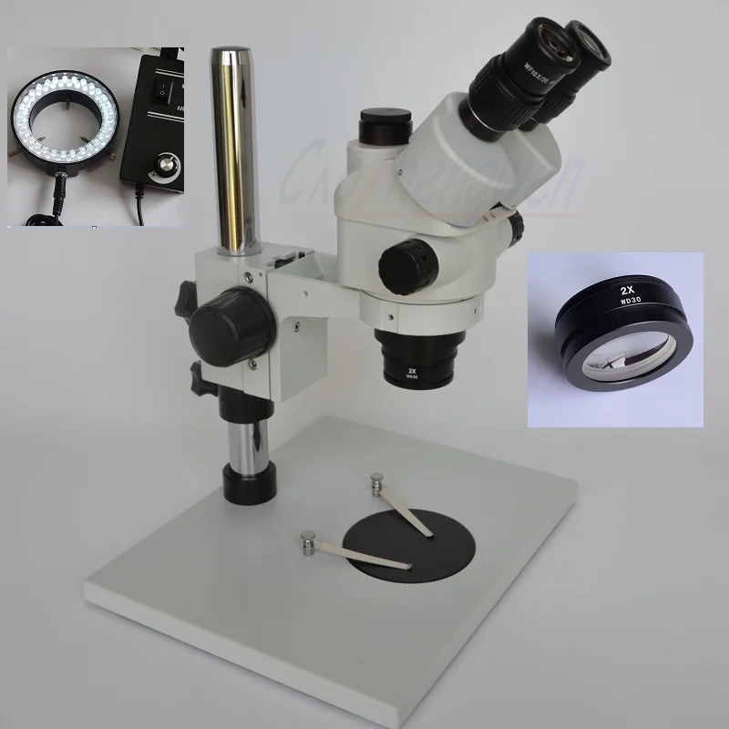 Тринокулярный микроскоп FYSCOPE 7 90X для ремонта фотографий 60 светодиодных