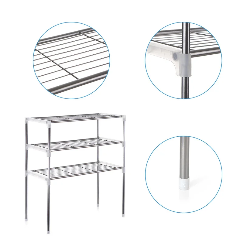 2 уровневый/3 уровневый стеллаж для микроволновой печи держатель хранения