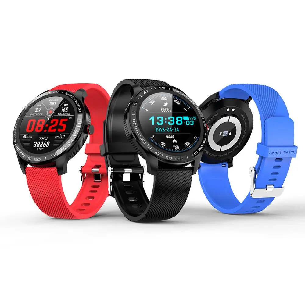 Мужские Смарт-часы L9 ЭКГ PPG пульсометр кровяное давление фитнес-трекер IP68