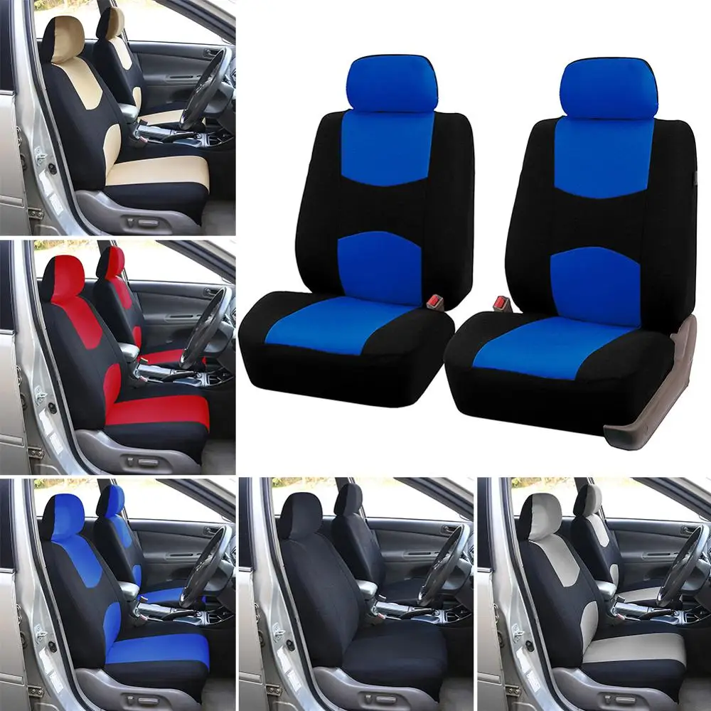 

2020 New Arrival High Quality 4pcs/set Universal Car 2 Seat Covers Auto Protect Covers Automotive Seat Covers Fast Shipping
