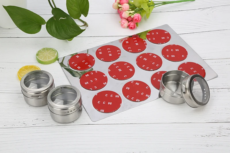 Магнитная подставка для бутылка банок специй контейнер приправ из нержавеющей