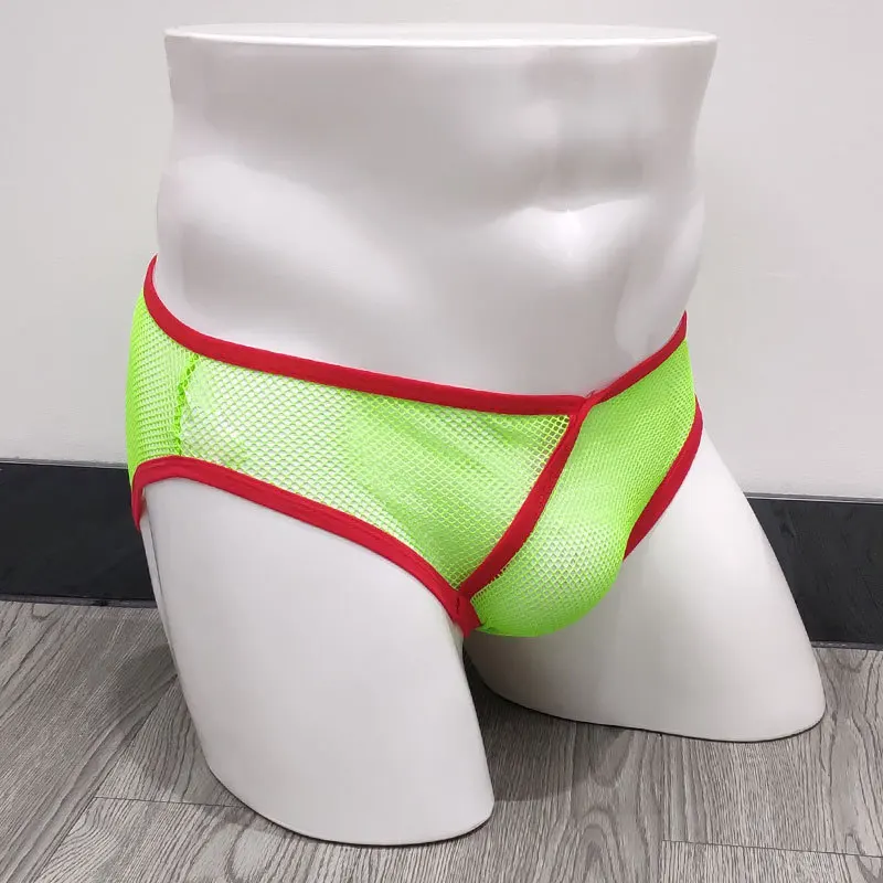 Мужское нижнее белье брендовые прозрачные мужские сетчатые трусы Модные