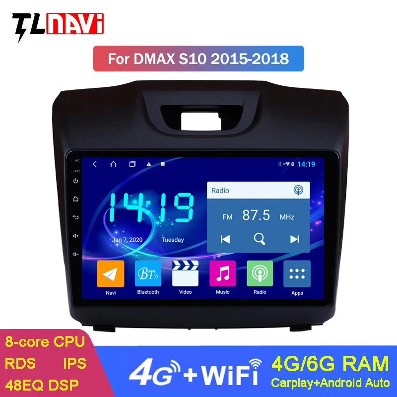Автомагнитола 6G + 128G Android 10 2.5D IPS мультимедийный проигрыватель с GPS навигацией для