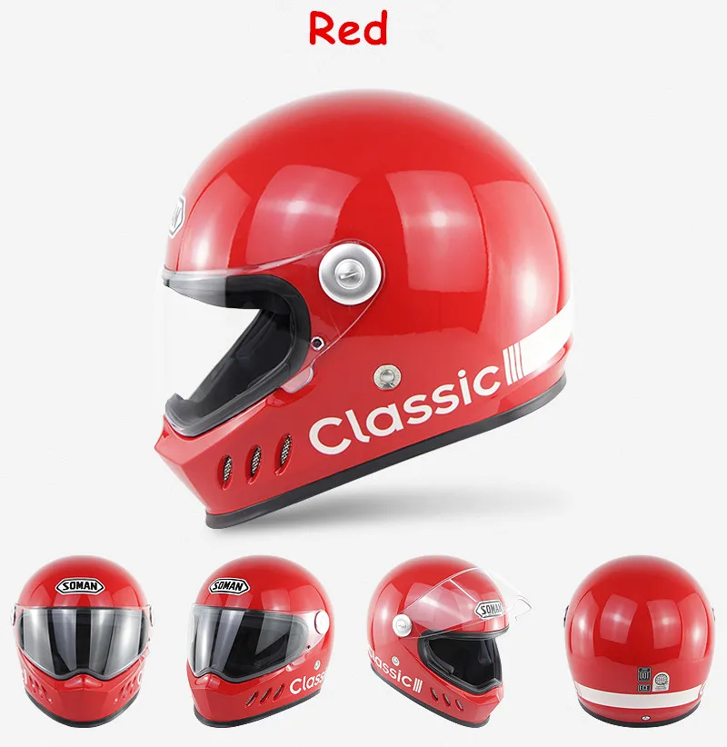 Soman Full Face Helmet Flip Up Casque Racing Cubierta De Casco Moto Ventilated Casco Patinete Casque Roof Boxer Motocycle Helmet