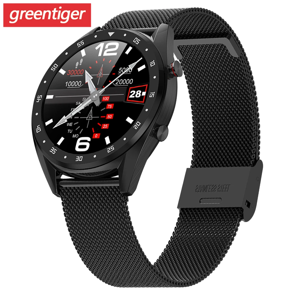 L7 Смарт часы для мужчин P68 Водонепроницаемый Фитнес трекер ЭКГ + PPG пульсометр