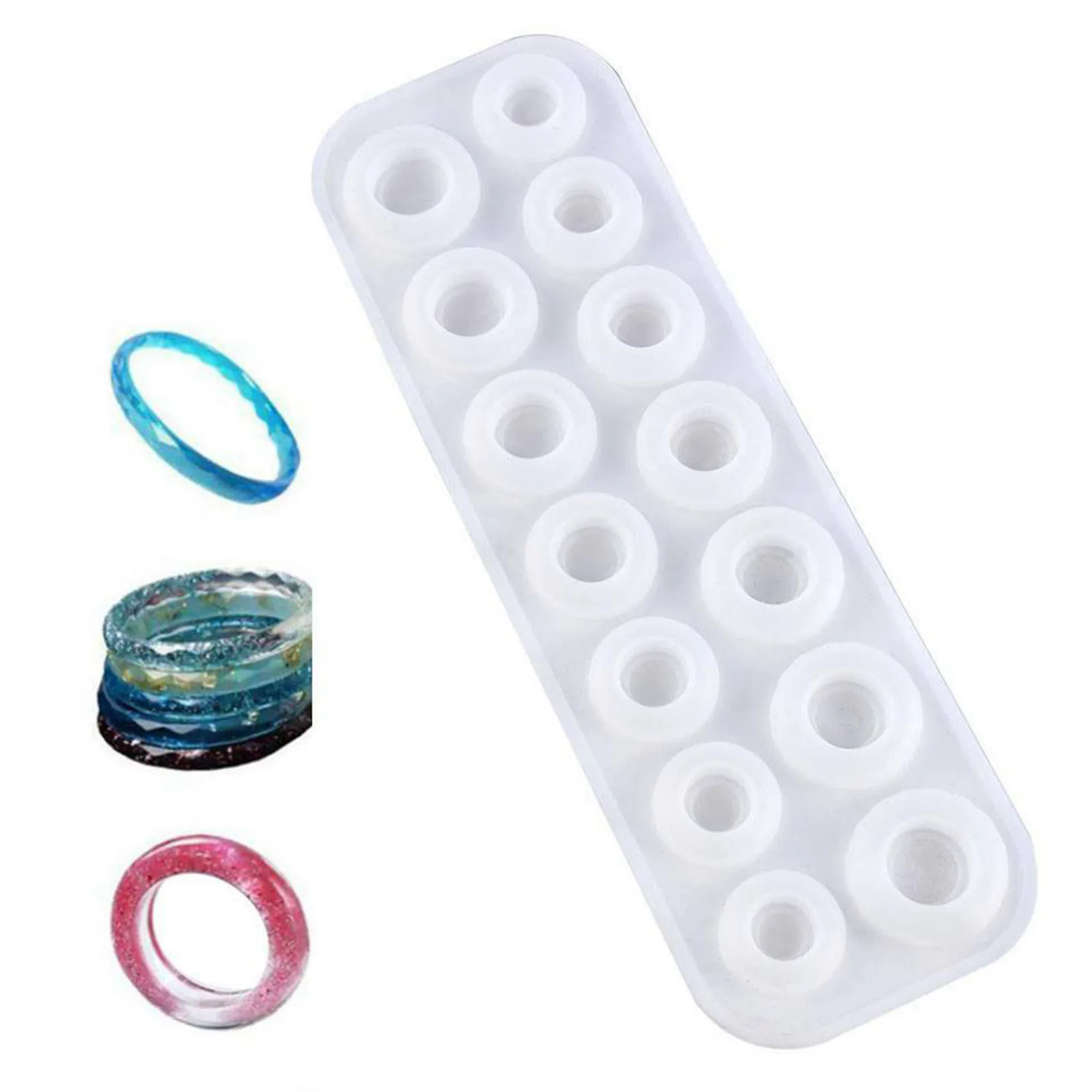 

1Pcs Rings Resin finger Epoxy Molds Mixed Size Silicone Casting Molds Tool For DIY Jewelry Making Findings Supplies Accessories