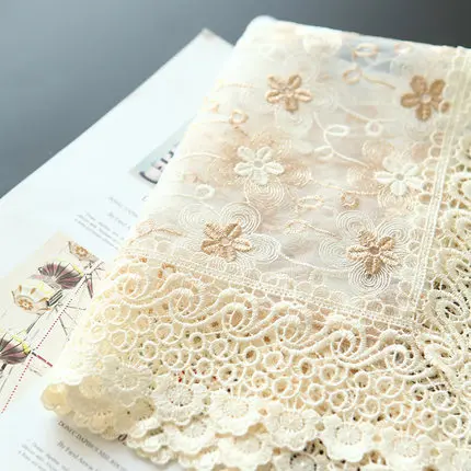 Европейская пасторальная скатерть кружевная вышивка полый прикроватный цветок