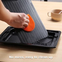 hot sale fast defrosting tray with cleaner frozen meat defrost food thawing plate board kitchen tool dropship