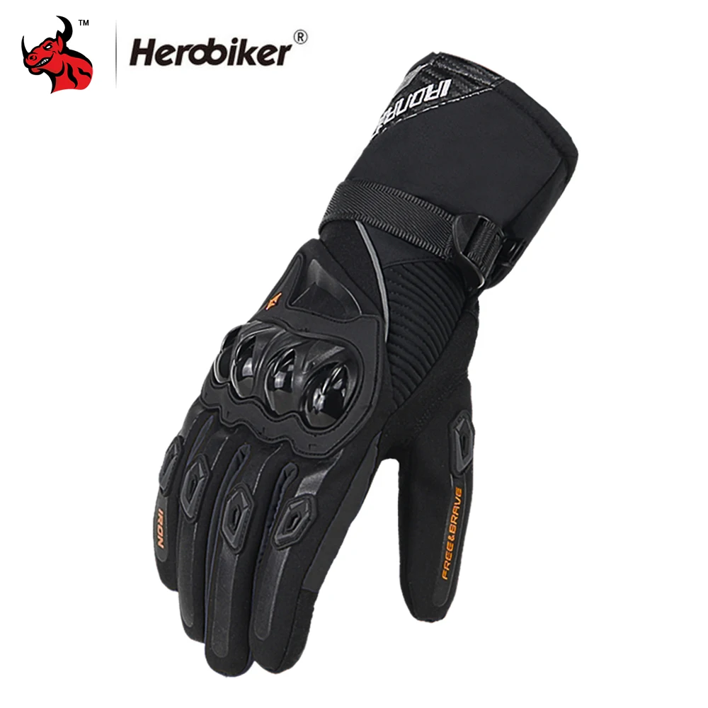 

Зимние мотоциклетные перчатки, ветрозащитные, водонепроницаемые, мужские перчатки для езды на мотоцикле, перчатки для мотокросса с сенсорным экраном