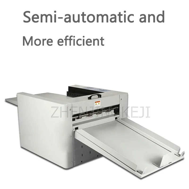 

220-240V Fully Automatic Digital Creasing Machine 125W Paper Dotted Line High Speed Electric Folding Flattening Tools Equipment