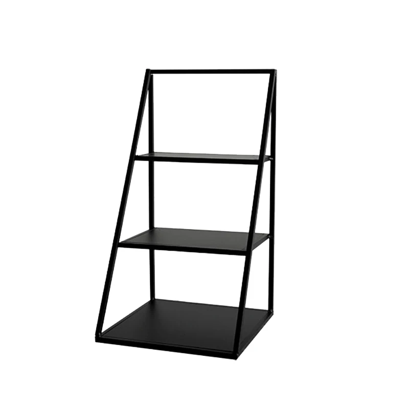 

3-Layer Storage Rack Wrought Iron Cake Stand Dessert Stand Jewelry and Perfume Display Stand for Desktop