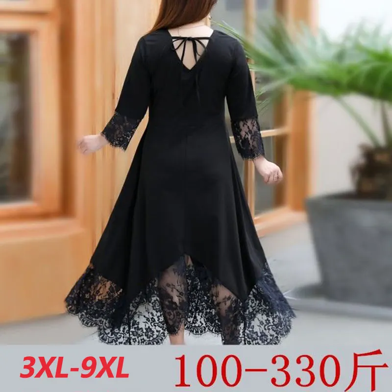 платье женское осень платья женские чёрное свитер больших размеров сексуальное