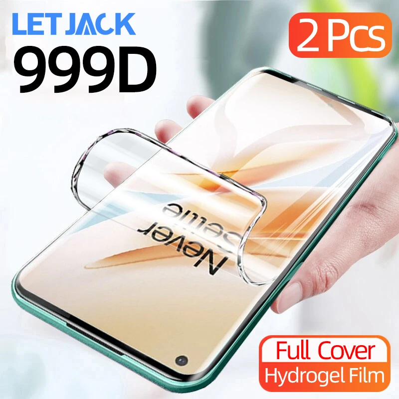 

999D Full Cover Hydrogel Protective Film for OnePlus 6 7 8 9 Pro Screen Protector OnePlus 9R 6T 7T 8T Nord 2 CE N100 Not Glass