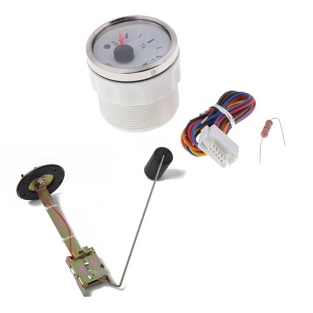 2 ''механический Автомобильный датчик уровня топлива белый измеритель для