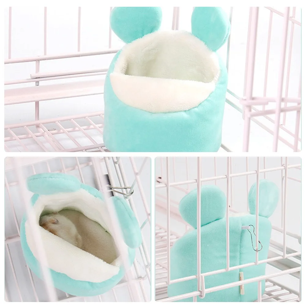 Клетка для домашних животных хомяка кровать мышь хлопковый домик маленький