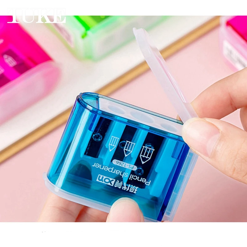 5 шт. точилка для карандашей с тремя отверстиями мультяшная Милая подарки детей