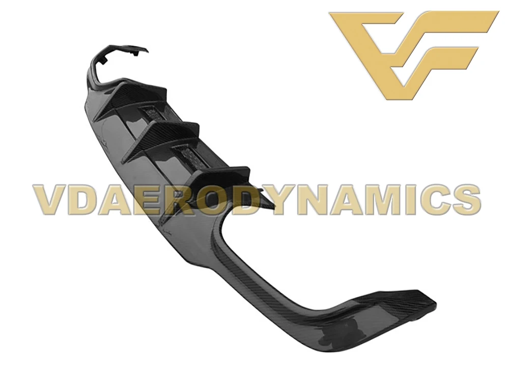 Подходит для 2012-2014 Benz W204 C63 VAD-RZ из углеродного волокна задний диффузор бампер |