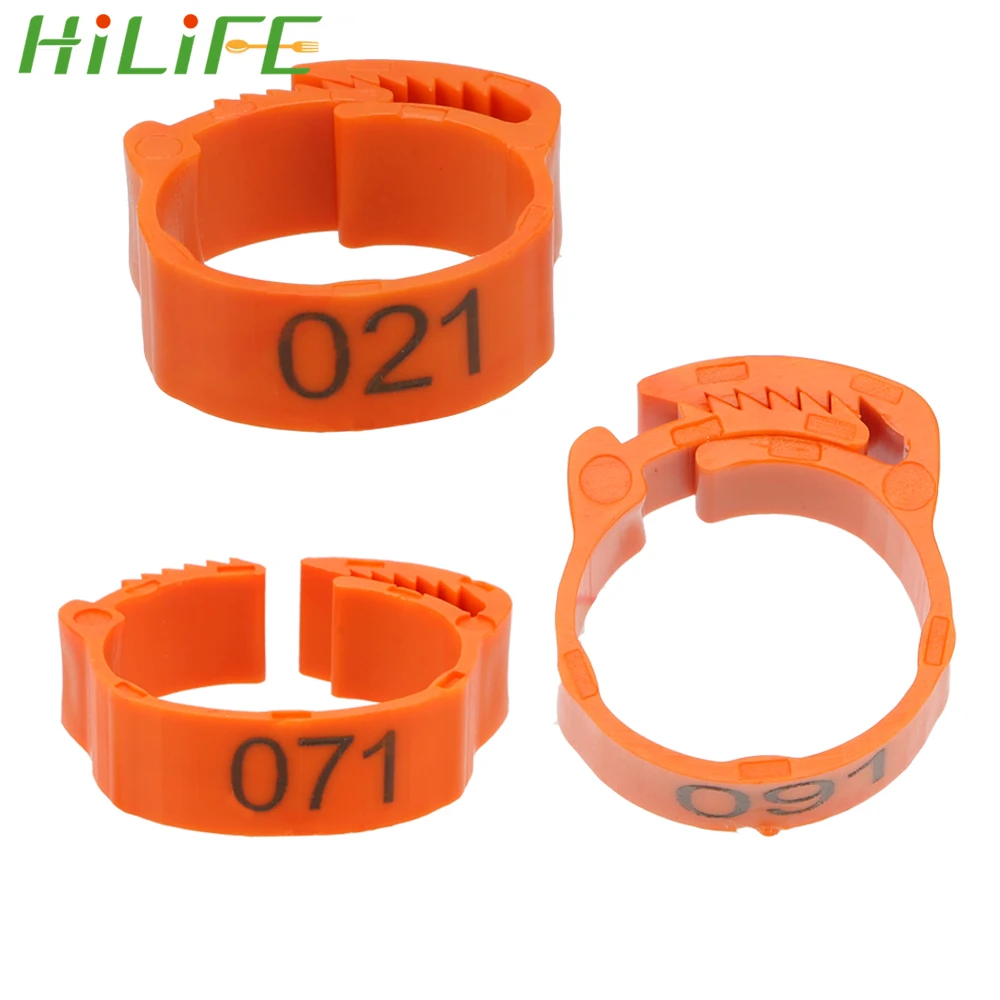 Кольцо-пряжка для ног HILIFE цыплят уток голубей регулируемое кольцо с цифровой