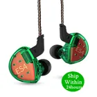 Спортивные Hi-Fi наушники-вкладыши KZ ES4 1DD + 1BA, шумоподавляющие наушники с динамическим драйвером, сменный кабель для гарнитуры AS10 ZS10 BA10 ZST ZS6 ZSN