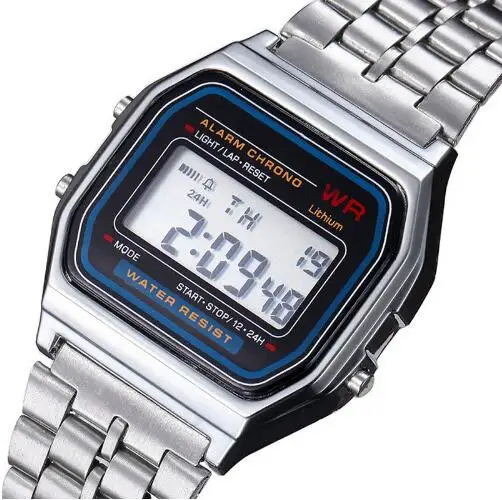 Новые 4 цвета Лучшие дизайнерские часы со светодиодами многофункциональные для