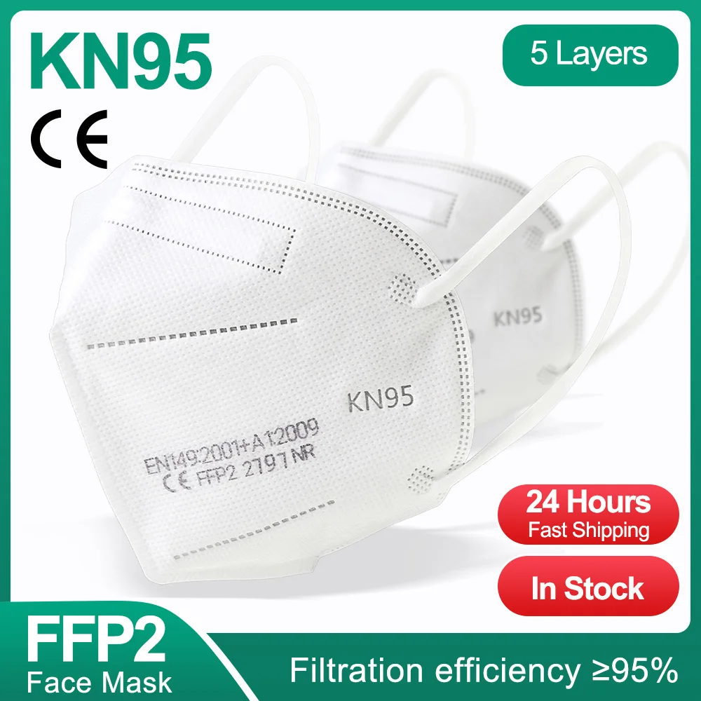 

10-100 ffp2 mascarillas fpp2 homologadas respiratory kn95 mascarillas negras certificadas KN95 face mask masque mascara maske