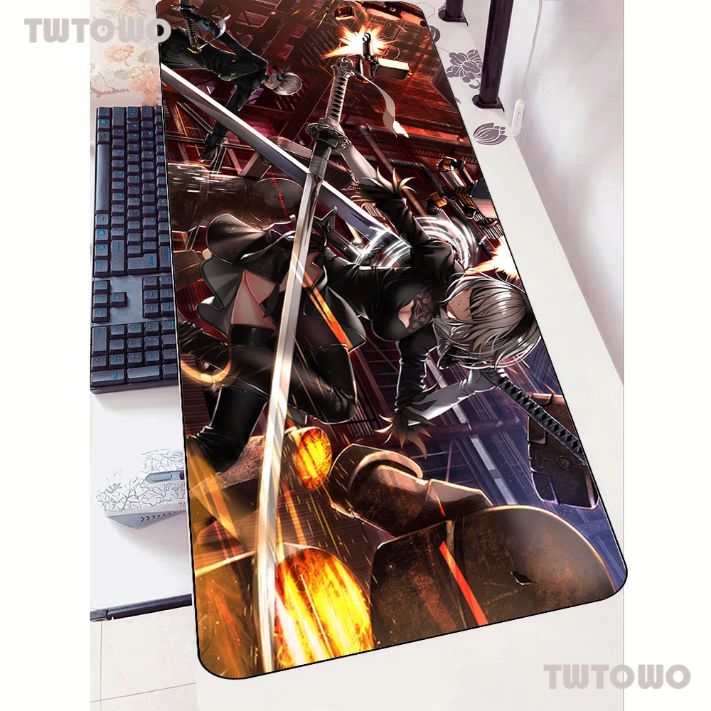 nier mouse pad gamer laptop 90x40cm notbook mouse mat gaming mousepad boy gift pad mouse pc desk padmouse mats free global shipping
