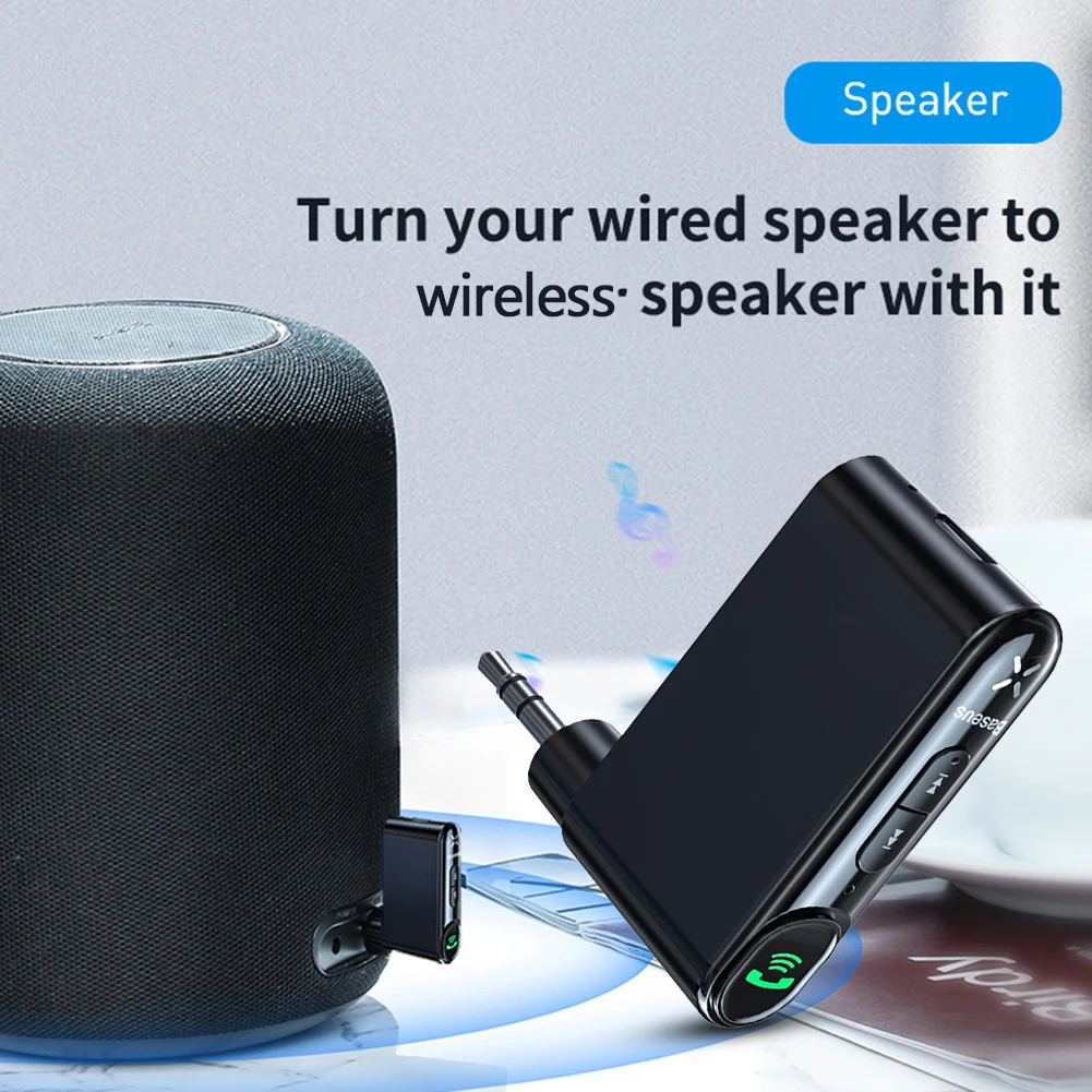 Baseus портативный 3 5 мм стерео разъем AUX аудио беспроводной Bluetooth-совместимый