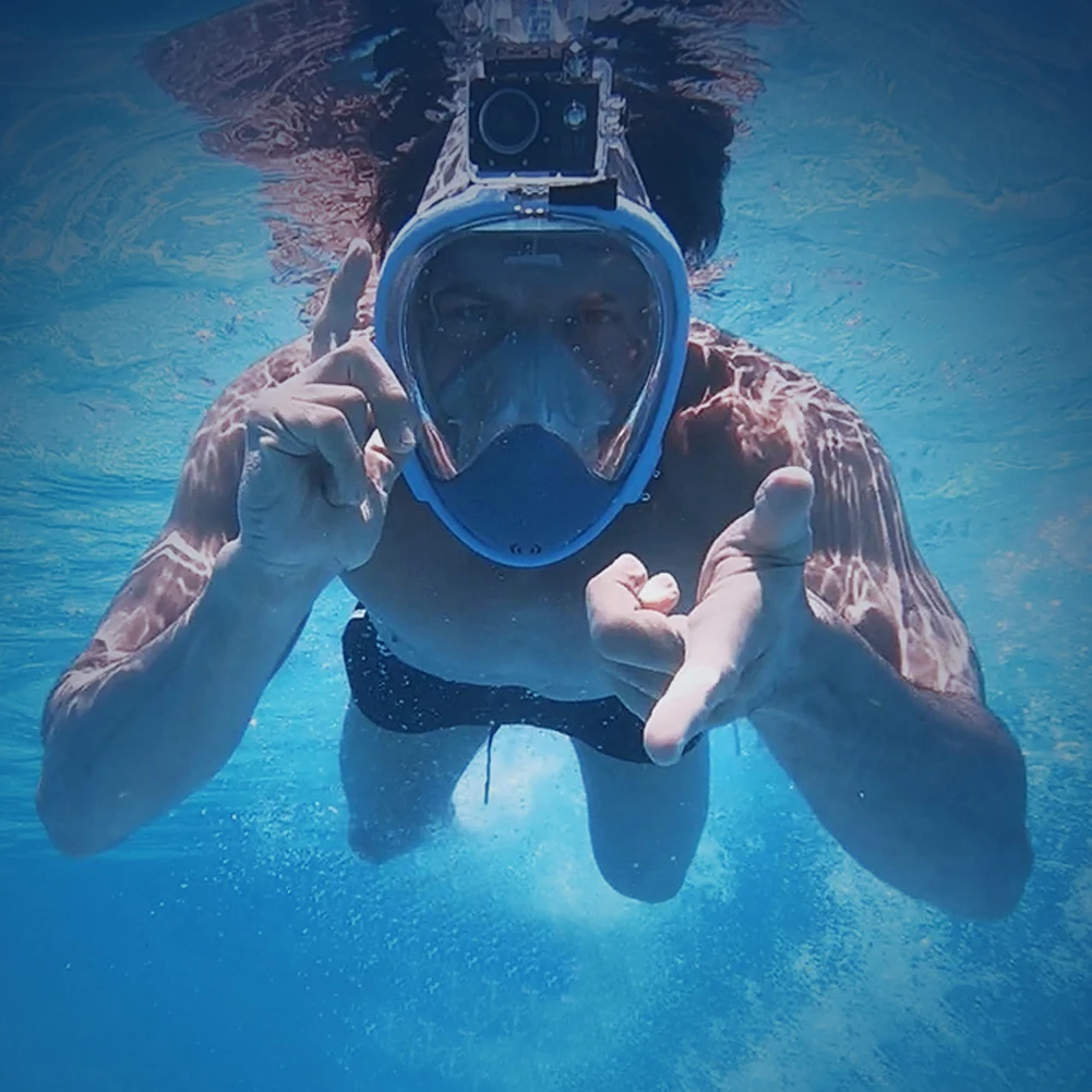 

Underwater Scuba Anti Fog Full Face Diving Mask Snorkeling Respiratory Masks Safe Waterproof Swimming Equipment for Adult Youth