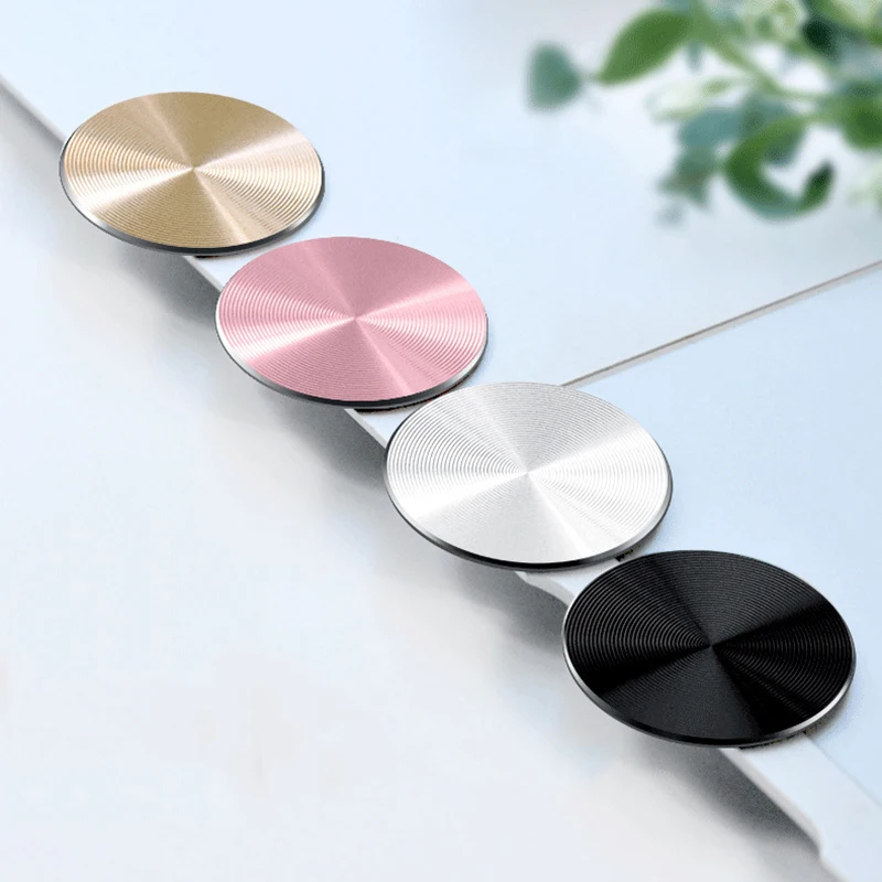 2021 new iphone sticker metal plate disk iron sheet magnet mobile phone holder accessories for magnetic car phone stand holders free global shipping
