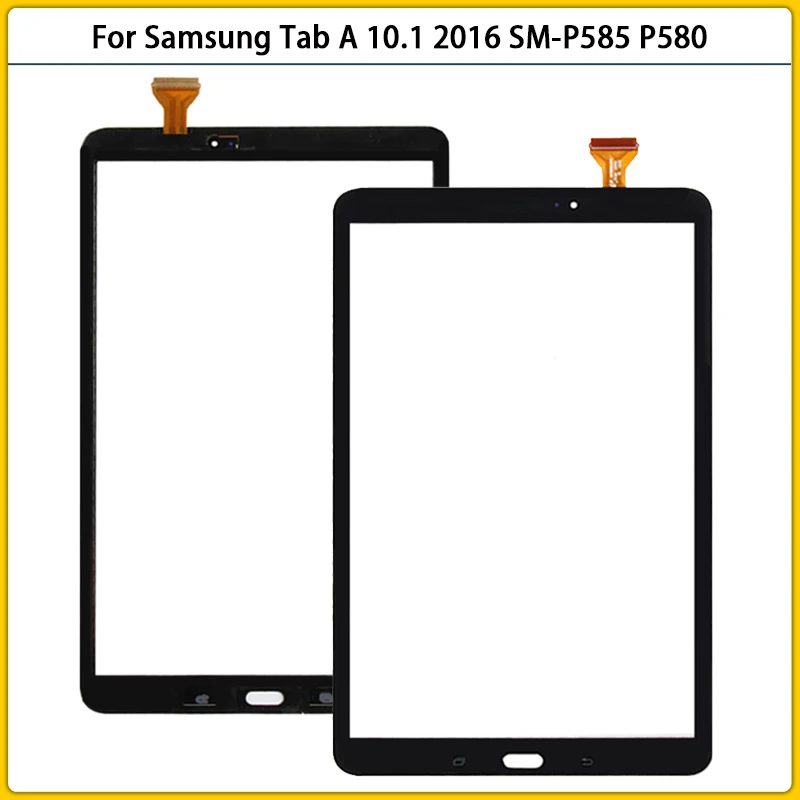 

10 шт в упаковке, новая P580 с сенсорным экраном для Samsung Tab A 10,1 2016 SM-P580 SM-P585 P585 сенсорный экран Сенсорная панель дигитайзер датчик переднего стек...