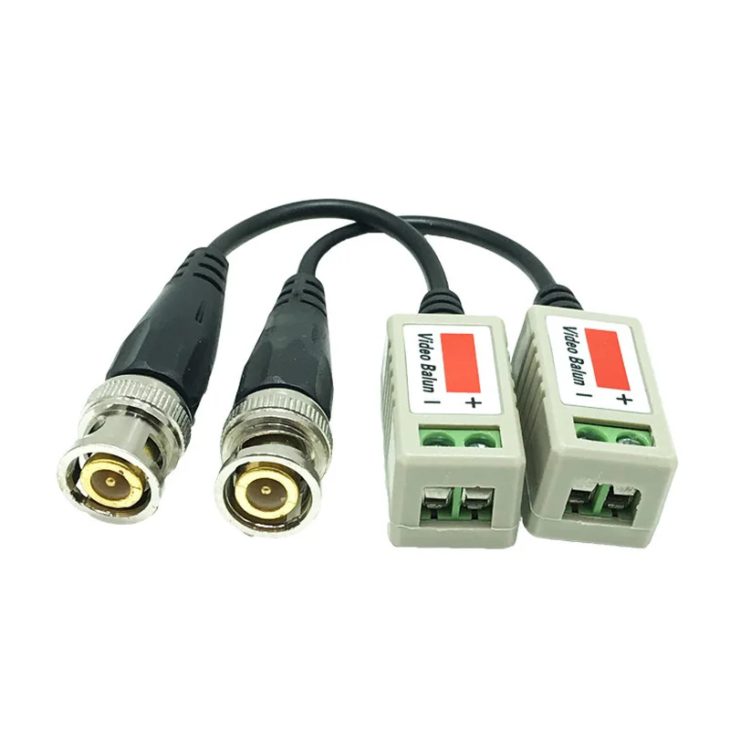 

Passive Twisted Video Balun Transceiver Male BNC to CAT5 RJ45 UTP for CCTV AHD DVR Security Camera System