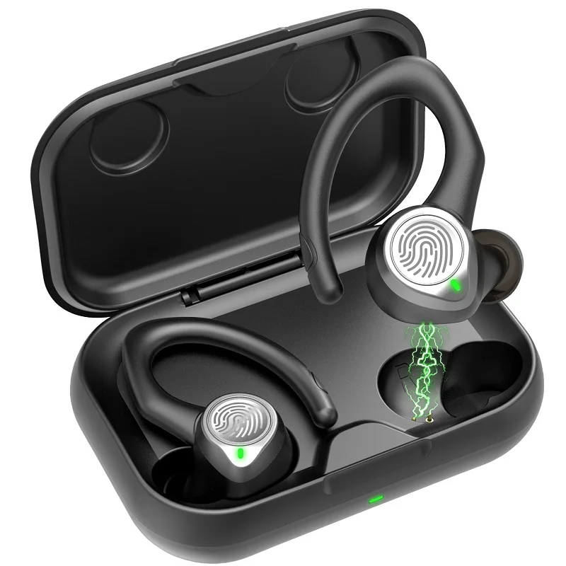 

TWS Wireless Earphones Bluetooth-compatible Headphone 9D Stereo Sports Waterproof Earbuds Headsets With Microphone Charging Box