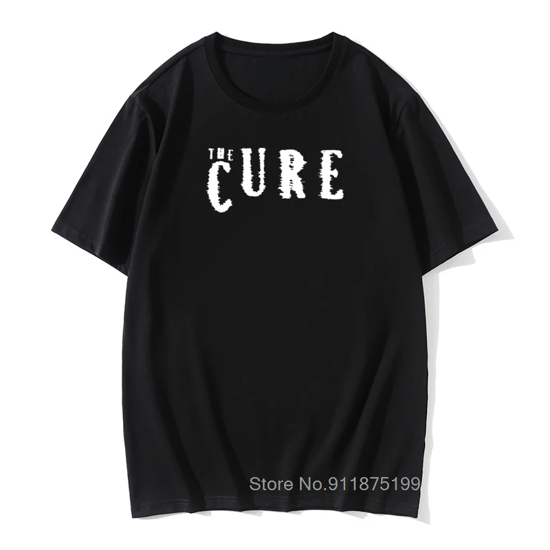 New Summer The Cure T Shirt Men Rock Roll T-shirt Men Short Sleeve Vintage Cotton Punk T Shirt Tops Tee Funny