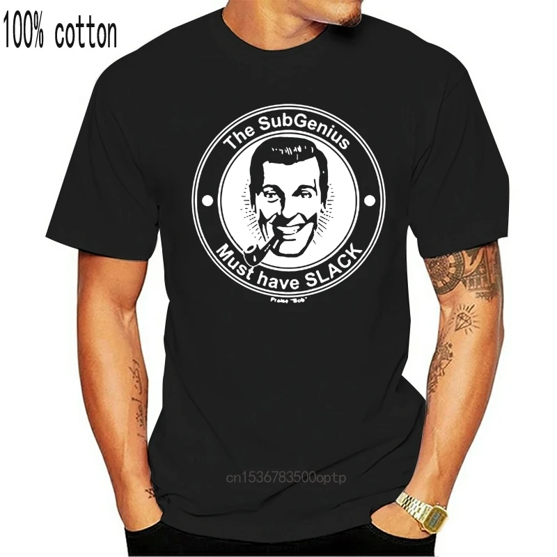 

2021 мужская футболка The SubGenius Bob Dobbs Subgenius футболка (1) Футболка с принтом футболки Топ