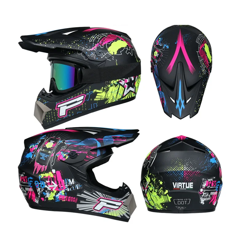 

Motor Bike Cross Racing Motorcycle Helmet Safety Enduro Capacete Motorrad Cascos Downhill Bicycle Engine Cafe Racer ATV Helmets