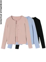 women 2022 fashion new sweater cardigan jacket sling two piece vintage long sleeve female outerwear chic tops
