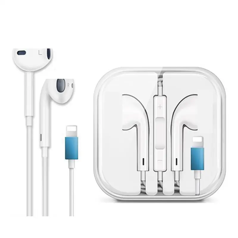 Для IPhone 7 в ухо стерео наушники с микрофоном Проводные Bluetooth для 8 Plus X XR XS Max 10