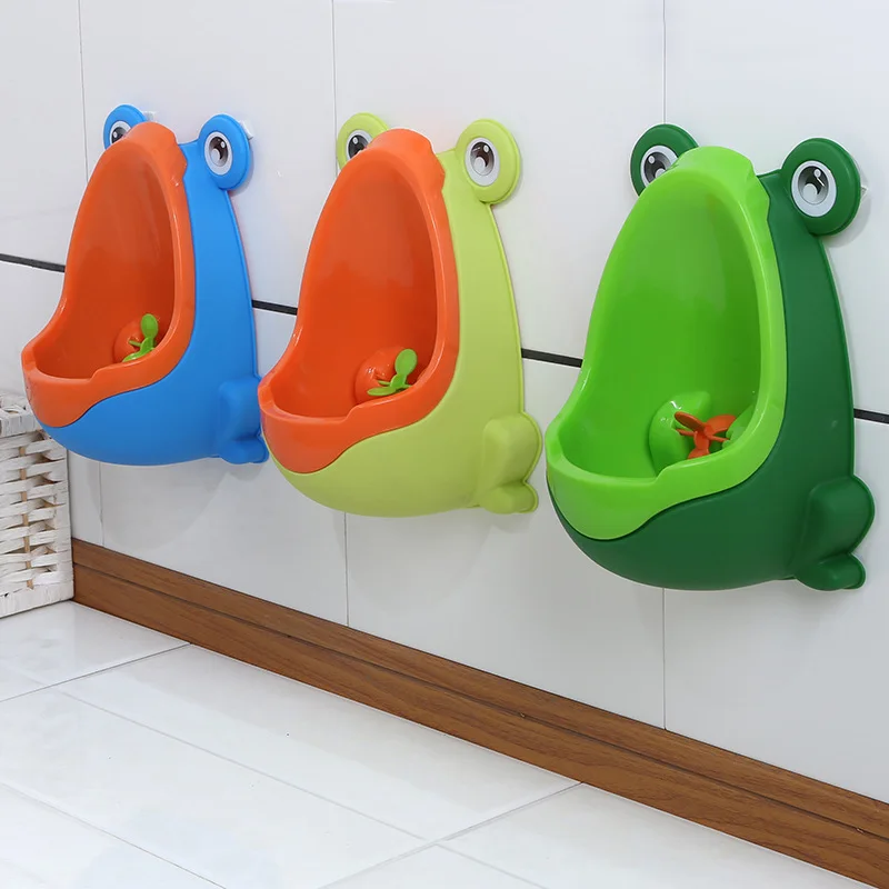 Frog-orinal para beb&eacute;, orinal de entrenamiento para ni&ntilde;os, ba&ntilde;o infantil, montado en la pared, de viaje-3