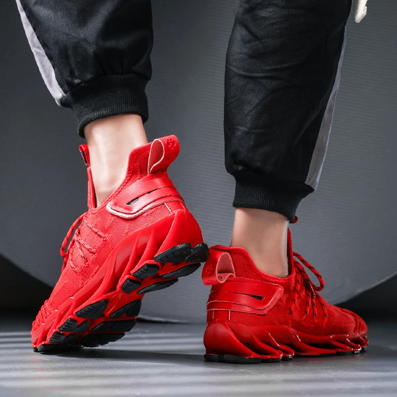 

New Men's Casual Shoes Outdoor Fashion Comfortable Sneakers 2020 Men's Casual Flat Mesh Breathable Blade Sneakers Plus size
