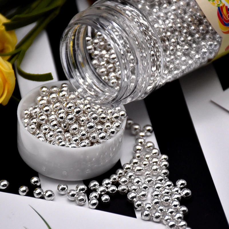 Meibum свадебные украшения из серебра съедобные жемчужины сахарные посыпки